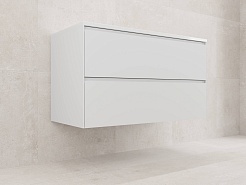 Style Line Тумба с раковиной Лима 100 Plus подвесная эмаль белая матовая – фотография-4